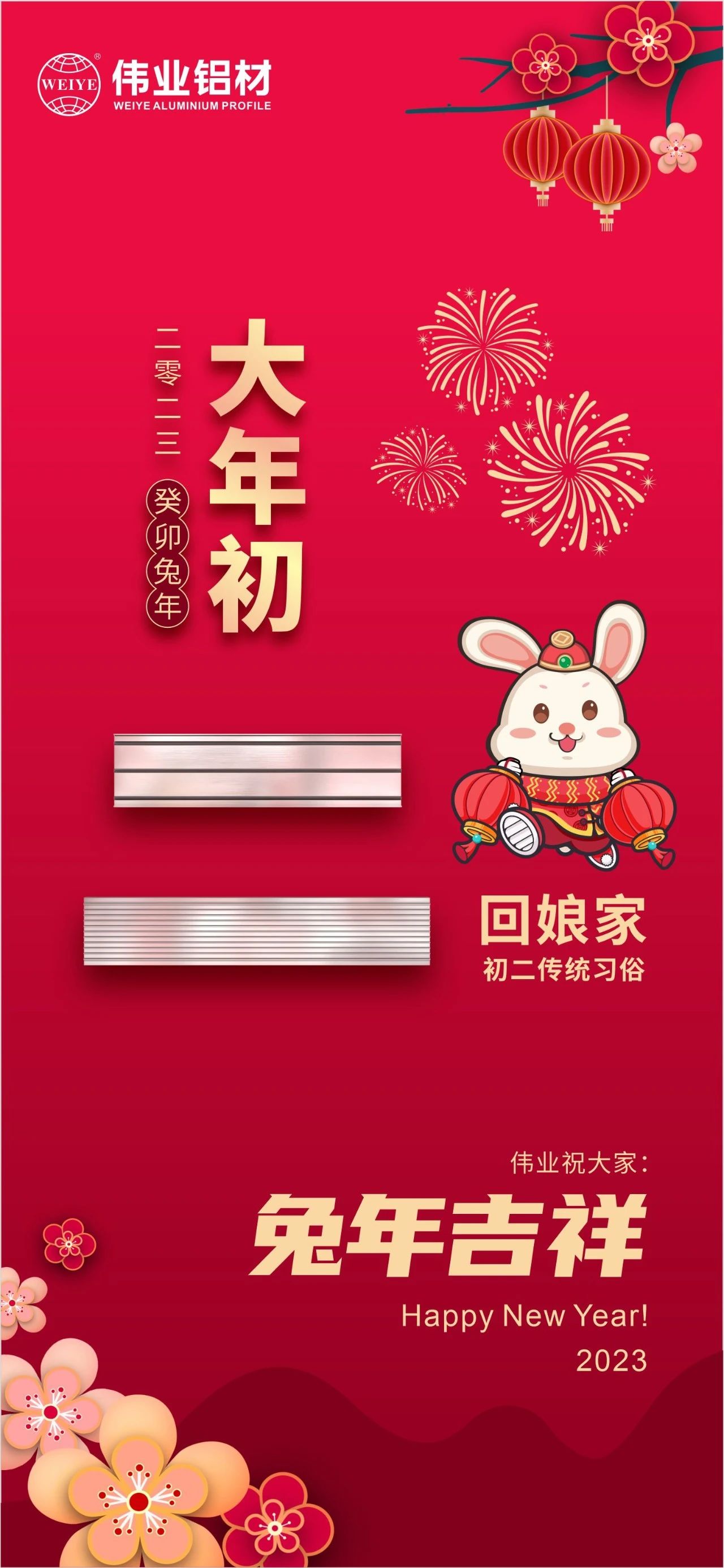 大年初二·回娘家 | 偉業(yè)祝您兔年吉祥，新春大吉