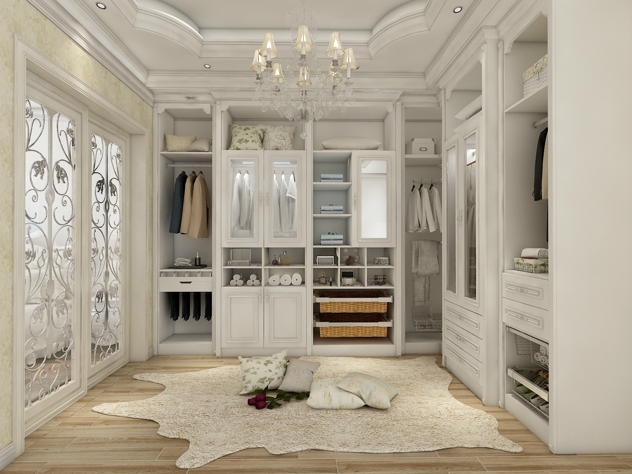 簡(jiǎn)歐衣帽間