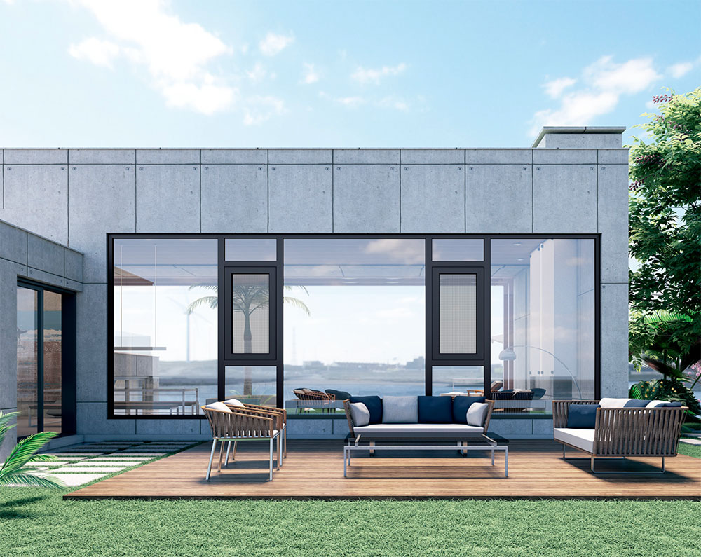 125 斷橋窗紗一體外開(kāi)窗