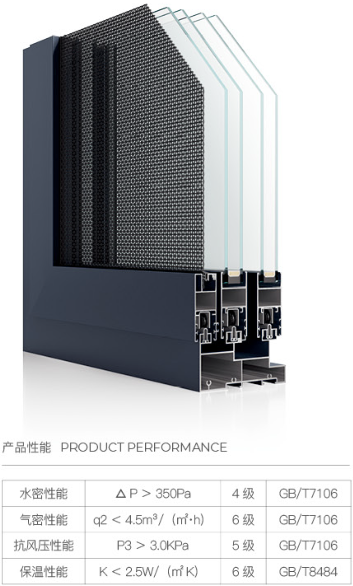 三軌非斷橋推拉窗