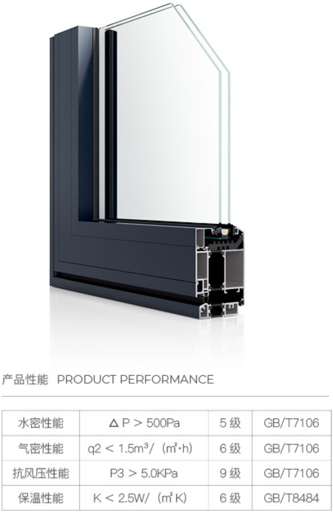 75 斷橋外平開門