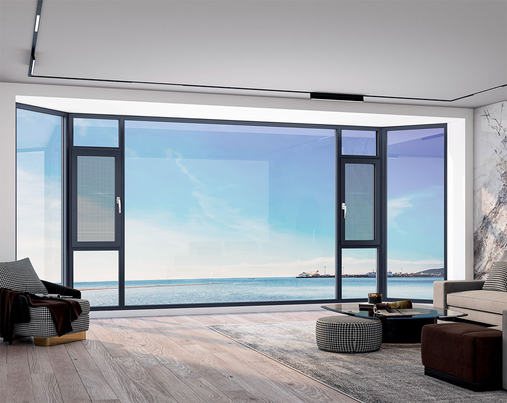 90 斷橋窗紗一體外開(kāi)窗